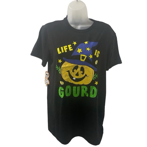 Main & Local Tops - Main & Local “Life is Gourd!" Women's Halloween Top